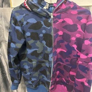 BAPE zip up, gently used, size small 9/10 condition